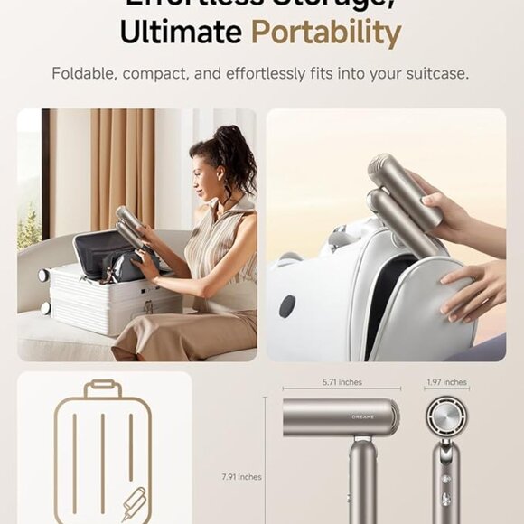 DREAME Pocket Portable Pure High-Speed Hair Dryer - Picture 2 of 6